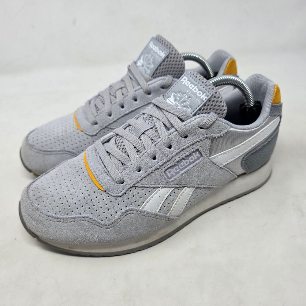 Reebok Womens Grey Orange Harman Classic Work Sneaker Size 7